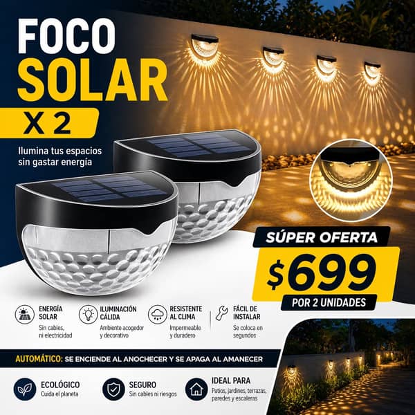 Foco Solar x 2